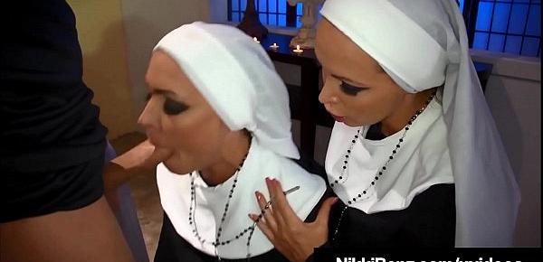  Catholics Nikki Benz & Jessica Jaymes Fuck Man Of The Cloth